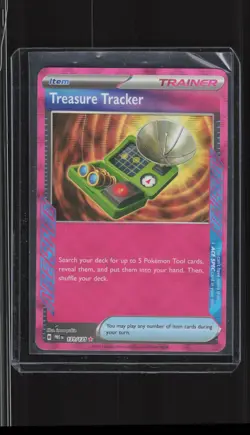 Pokemon SV: Prismatic Evolutions #131/131 Treasure Tracker Holo Card CHD - Image 1