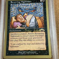 RECURRING NIGHTMARE - 1998 MTG WORLD CHAMPIONSHIPS #72 BRIAN SELDON - PSA 7 NM - Image 4
