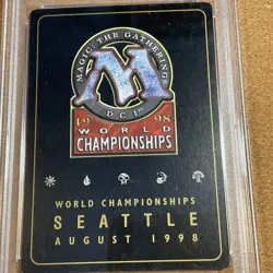 RECURRING NIGHTMARE - 1998 MTG WORLD CHAMPIONSHIPS #72 BRIAN SELDON - PSA 7 NM - Image 5