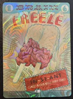 Brain Freeze Halo Foil MTG Secret Lair Encyclopedia of Magic NM - Image 1