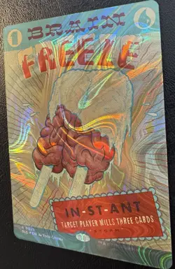 Brain Freeze Halo Foil MTG Secret Lair Encyclopedia of Magic NM - Image 2