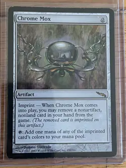 MTG: Chrome Mox: Mirrodin: Regular Finish: Lightly Played (Excellent) - Image 1