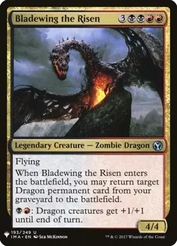 Light Play, English MTG Regular Bladewing the Risen Mystery Booster / The List M - Image 1
