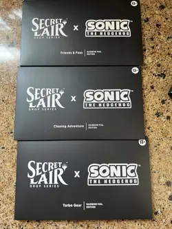 Secret Lair x Sonic the Hedgehog: (Rainbow Foil) Bundle (In Hand) - Image 1