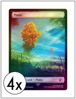 4x Plains, 0294, Foil, Full Art, Final Fantasy, Magic the Gathering MTG NM - Image 1