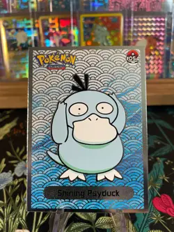 ??SHINING Psyduck Non-TCG 2024 SHINY POKEMON Card Kanto Peru Foil NM?? - Image 1