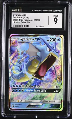 Gyarados GX SM212 Pokemon Black Star Promo Sun and Moon 2019 CGC 9 Mint - Image 1