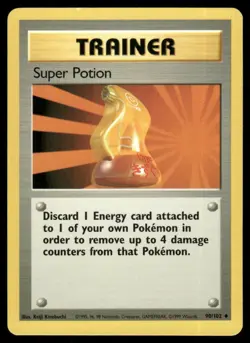 1999 Pokemon Classic - Base Set Super Potion VTG UNplayed Uncommon #90 WOTC TGC - Image 1