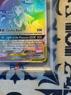 2019 POKEMON SUN & MOON COSMIC ECLIPSE #254 FULL ART/SOLGALEO & LUNALA GX PSA 10 - Image 3