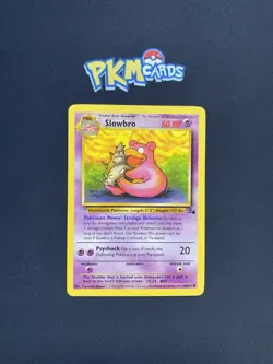 Pokemon TCG Slowbro Fossil 43/62 Regular LP. - Image 1