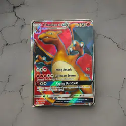 Rare 2017 Pokemon Charizard GX #SM60 Full Art Holo Black Star Promo - Image 1