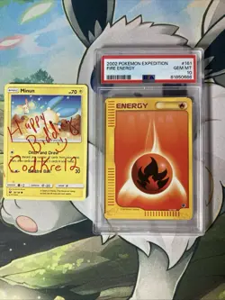 2002 Pokemon Expedition : Fire Energy : #161 : PSA 10 : POP 29 - Image 1