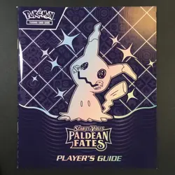 Pokemon TCG Scarlet & Violet Paldean Fates ETB Player's Guide Checklist Book - Image 1