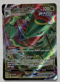 Pokemon Crown Zenith Rayquaza VMAX 102/159 Ultra Rare NM - Image 1