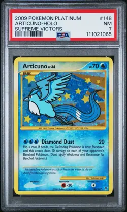 2009 Articuno 148/147 Holo Supreme Victors Pokemon Platinum PSA 7 - Image 3