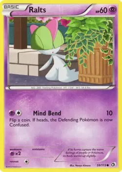 Ralts 59/113 Legendary Treasures Common Light Play Pokemon DNA GAMES - Image 1