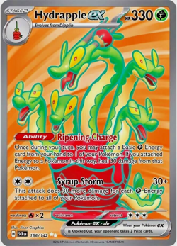 Pokemon TCG Hydrapple ex 156/142 Stellar Crown Full Art Double Rare Holo - Image 1