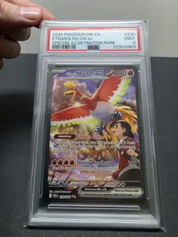 2025 POKEMON DRI EN-DESTINED RIVALS #230 ETHAN'S HO-OH EX PSA 9 - Image 1