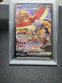 2025 POKEMON DRI EN-DESTINED RIVALS #230 ETHAN'S HO-OH EX PSA 9 - Image 3