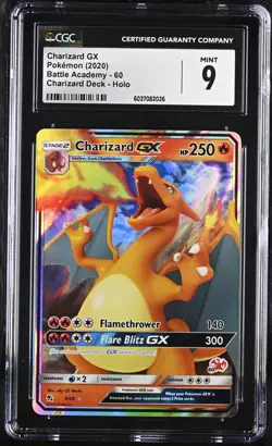 Charizard GX #9 Pokemon Battle Academy Deck 2020 Ultra Rare Full ARt CGC 9 Mint - Image 1