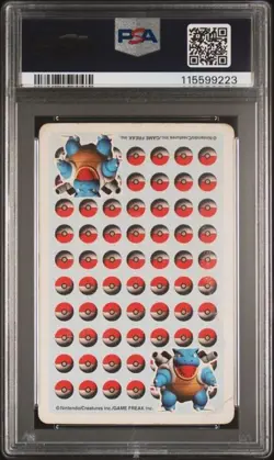 1998 POKEMON STADIUM BLUE VERSION PLAYING CARDS GENGAR KING OF CLUBS PSA 1 POOR - Image 2