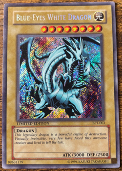 Yugioh!: Blue Eyes White Dragon - (BPT-003) - Foil / MP - Limited Edition - Image 3