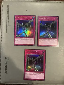 x3 Fiendish Chain LCKC-EN095 Legendary Collection Kaiba Unlimited Ultra Rare NM - Image 1