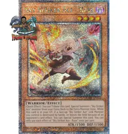 Yugioh! 1x Sky Striker Ace - Raye New Art RA04-EN026 Quarter Century Secret Rare - Image 1