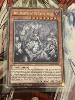 YUGIOH LADY LABRYNTH OF THE SILVER CASTLE QUARTER CENTURY SECRET RARE RA04-EN042 - Image 1