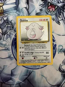 (VP) Chansey 3/102 Holo Rare Base Set Pokemon Card TCG Vintage 1999 LP - Image 1