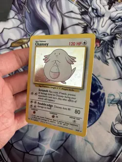 (VP) Chansey 3/102 Holo Rare Base Set Pokemon Card TCG Vintage 1999 LP - Image 4