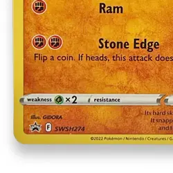 Holo Cranidos SWSH274 Promo SWSH: Sword & Shield Promo Cards Pokemon TCG - Image 2