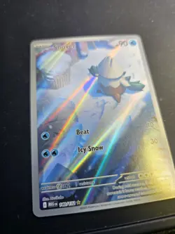 Pokemon TCG Snover 140/132 Me01: Mega Evolution Full Art Holo Card NM 2025 - Image 2