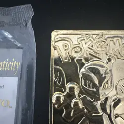 1999 Burger King Mewtwo Pokemon Gold Card With Certificate 23k Plated - Image 2