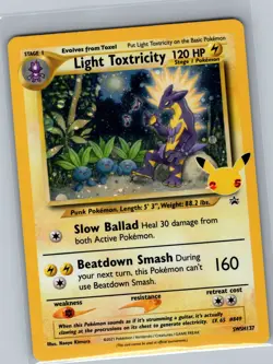 Light Toxtricity SWSH137 Holo SWSH: Promo - Pokemon Card - NM - Image 1
