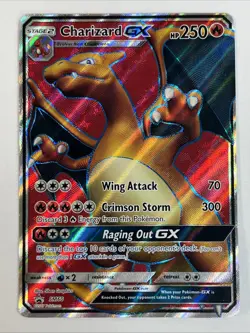 Pokemon TCG Charizard GX Full Art Holo Card SM60-SM Promos NM - Image 1