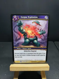 Corpse Explosion 23/270 Scourgewar Rare World of Warcraft Trading Card Game wow - Image 1