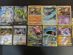 Lot of 12 mid era, vintage, XY Sun and moon Pokemon Cards collection MP -DAMAGED - Image 1