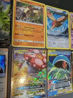 Lot of 12 mid era, vintage, XY Sun and moon Pokemon Cards collection MP -DAMAGED - Image 2
