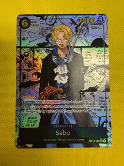 OP13-120 Sabo SEC Manga Rare (Super Alternate Art) One Piece Card Game English - Image 1