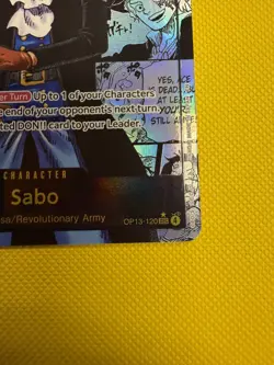 OP13-120 Sabo SEC Manga Rare (Super Alternate Art) One Piece Card Game English - Image 4