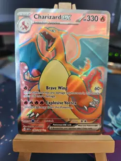 Pokemon TCG Charizard EX Holo Ultra Rare Card 183/165 SV 151 NM - Image 1