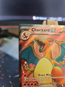 Pokemon TCG Charizard EX Holo Ultra Rare Card 183/165 SV 151 NM - Image 2