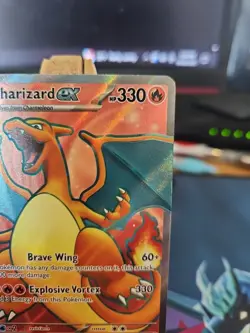 Pokemon TCG Charizard EX Holo Ultra Rare Card 183/165 SV 151 NM - Image 3
