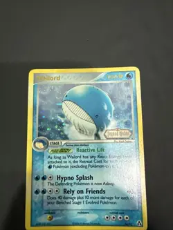 Pokemon - Wailord - Legend Maker - Holo Eng NM - Stamped Card 14/92 - No Shining - Image 1