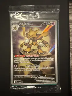 Pokemon TCG Alakazam 009 Black Star Promo Card SEALED NM - Image 1