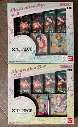 ONE PIECE TRADING CARD GAME ILLUSTRATION BOX VOLUME 1 AND 2! EXPRESS SHIPPING - Image 1