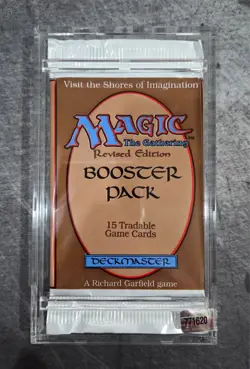 MTG Revised Pack Sealed Guaranteed Unsearched Box Opened on Video Void Label - Image 1