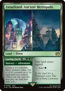 MTG Zanarkand, Ancient Metropolis // Lasting Fayth NM-Mint Final Fantasy - Image 1