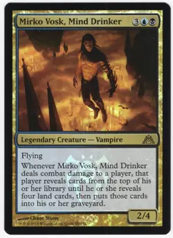 Mirko Vosk, Mind Drinker 2013 Dragon's Maze FOIL Legendary Creature MTG NM AZ2 - Image 1